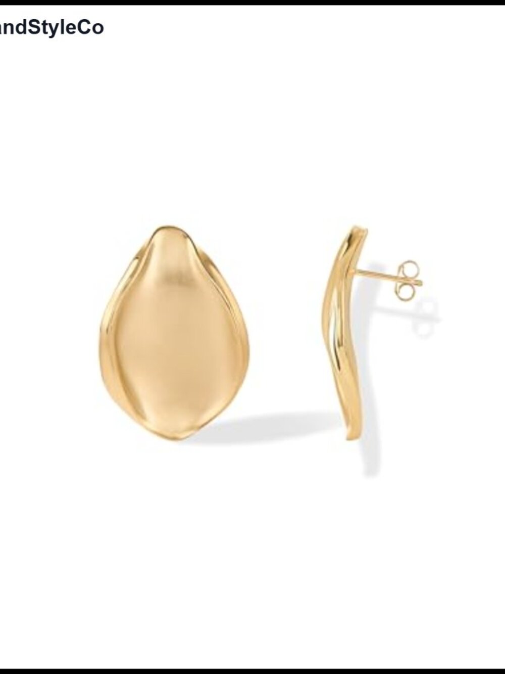 14K Gold Plated Vintage Chunky Drop Earrings for Women Statement
